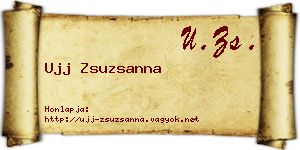 Ujj Zsuzsanna névjegykártya